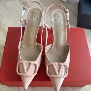 Valentino Women's Blush Pink Heeled Boots